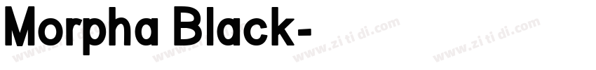 Morpha Black字体转换